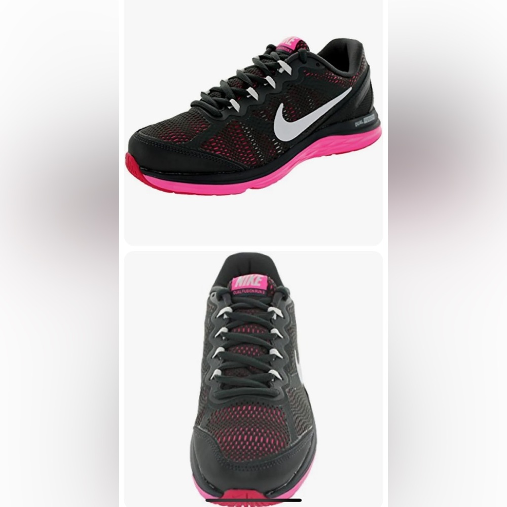 Nike Women's Black and Pink Running Shoes